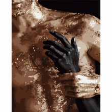 яя Картина за номерами Тіло в золоті 40х50 см (DY367)