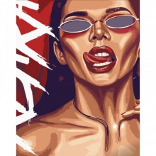 яя Картина за номерами Дівчина з перцем 40х50 см (DY370)