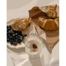 яя Картина за номерами Ранкові круасани 40х50 см (GS811)