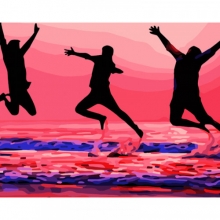 яя Картина за номерами Морський відпочинок 40х50 см (GS819)