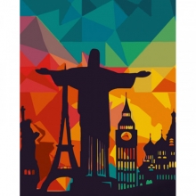 яя Картина за номерами Найвизначніші місця світу 40х50 см (GS1047)