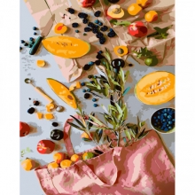 яя Картина за номерами Яскраві покупки 40х50 см (GS1281)