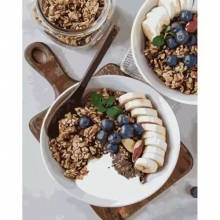 яя Картина за номерами Вівсянка з фруктами 40х50см (GS1317)