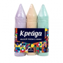 яя Крейда Strateg Олівець 3 штуки по 15х3 см кольорова (50123)