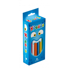 яя Крейда Маленька кругла - 8 штук різнокольорова (50105) Strateg 