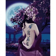 яя Картина за номерами Опівнічний бузок 40х50 см (GS1368)