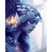 яя Картина за номерами Затишні думки 40х50 см (GS1488)