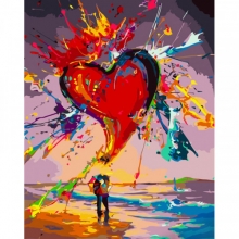 яя Картина за номерами Яскраве кохання 40х50 см (GS1531)