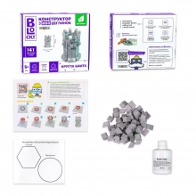 яя Будівельний набір для творчості з міні-цеглинок BLOCKY Кругла башта Strateg (31024)