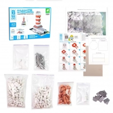 яя Будівельний набір для творчості з міні-цеглинок BLOCKY Береговий маяк Strateg (31009)