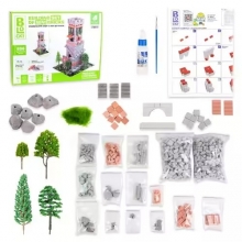 яя Будівельний набір для творчості з міні-цеглинок BLOCKY Піднебесна Фортеця Strateg (31004)