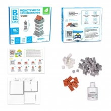 яя Будівельний набір для творчості з міні-цеглинок BLOCKY Башта Strateg (31022)