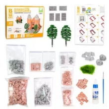 яя Будівельний набір для творчості з міні-цеглинок BLOCKY Затишна Святиня Strateg (31010)