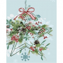 яя Картина за номерами Новорічна прикраса 40х50 см (GS1585)