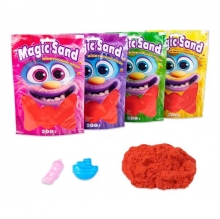 яя Кінетичний пісок Strateg Magic sand в пакеті 39401-6 червоний, 0,200 кг