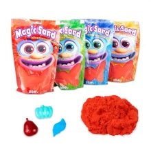 яя Кінетичний пісок Strateg Magic sand в пакеті 39402-6 червоний, 0,350 кг