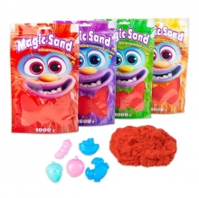яя Кінетичний пісок Strateg Magic sand в пакеті 39404-6 червоний, 1 кг
