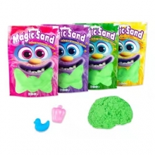 яя Кінетичний пісок Strateg Magic sand в пакеті 39401-2 зелений, 0,200 кг