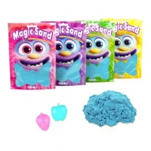 яя Кінетичний пісок Strateg Magic sand в пакеті 39401-3 блакитний, 0,200 кг