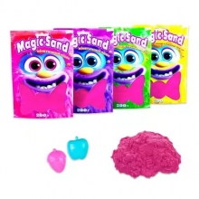 яя Кінетичний пісок Strateg Magic sand в пакеті 39401-8 рожевий, 0,200 кг