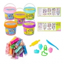 яя Набір для творчості Містер тісто 13 штук у відрі Strateg українською мовою (41005)