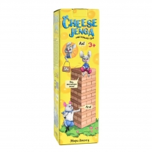 яя Настільна гра Cheese Jenga 54 бруски дерев'яна укр 30545 Strateg