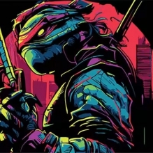 яя Картина за номерами Секрети ніндзя на чорному фоні 30х30 см (SH3030-11)