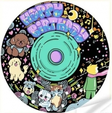 яя Вініл за номерами Дружнє свято собак та котів 30х30 см (GP-14)