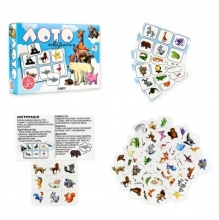 яя Настільна гра Strateg Лото.Тварини українською мовою (30579)