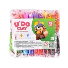 яя Набір для творчості "U'DO Clay 22 шт." брикет 10 г (30873)