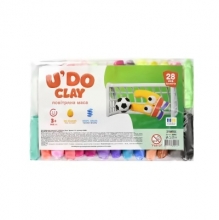 яя Набір для творчості "U'DO Clay 28 шт." брикет 10 г (30892)