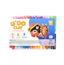 яя Набір для творчості "U'DO Clay 34 шт." брикет 10 г (30893)