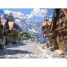 яя Картина за номерами Тиха вуличка 30Х40 (SS-1249)