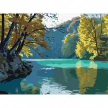 яя Картина за номерами Смарагдове озеро 30Х40 (SS-1262)