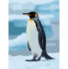 яя Картина за номерами Пінгвін на льоду 30Х40 (SS-1264)