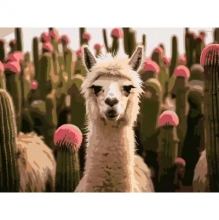 яя Картина за номерами Альпака серед квітів 30Х40 (SS-1265)