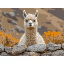 яя Картина за номерами Альпака на камені 30Х40 (SS-1300)