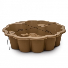 я Пісочниця - басейн Квітка 01234/01eco Коричневий Doloni Toys