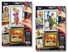 я Набір Раскраска карандашами Pencil by numbers PBN-01-01/10 Danko Toys
