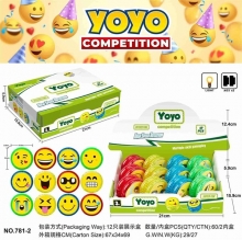 яя Йо-йо 781-2, смайл, 12шт в дисплеї