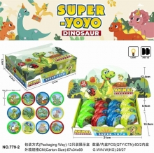 яя Йо-йо 779-2, динозавр, 12шт в дисплеї