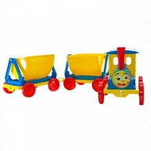 я Потяг - конструктор 2 причепа 013118-1-3 Doloni Toys